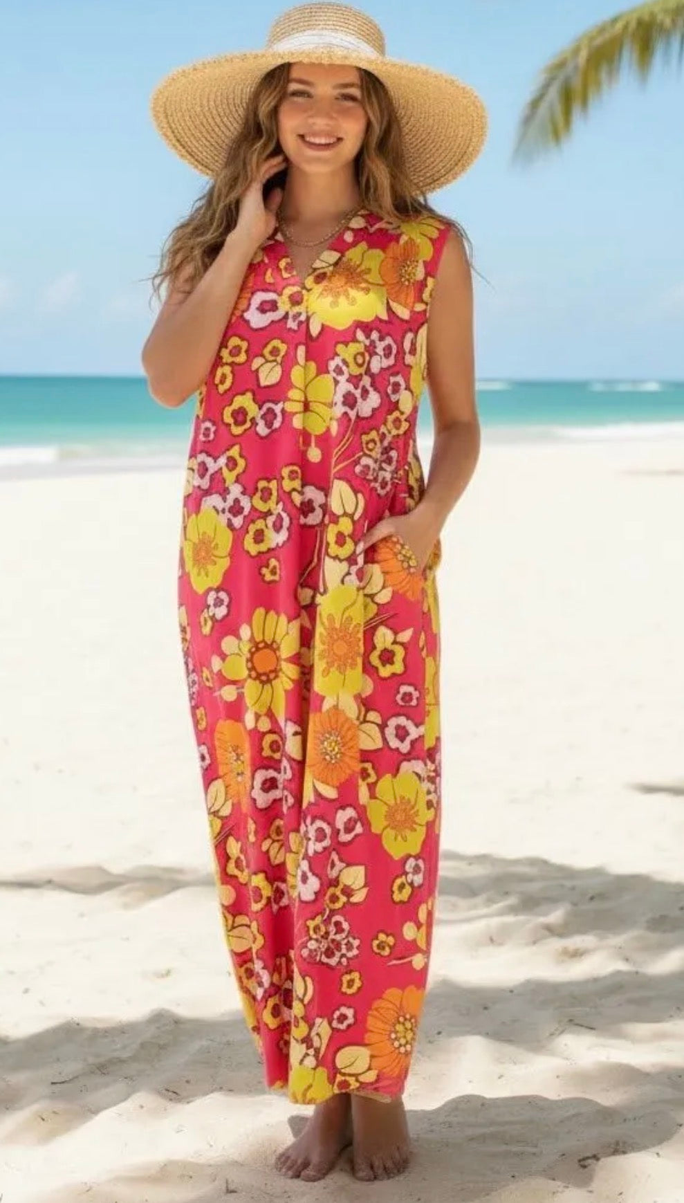 Easel Flower Power Dress